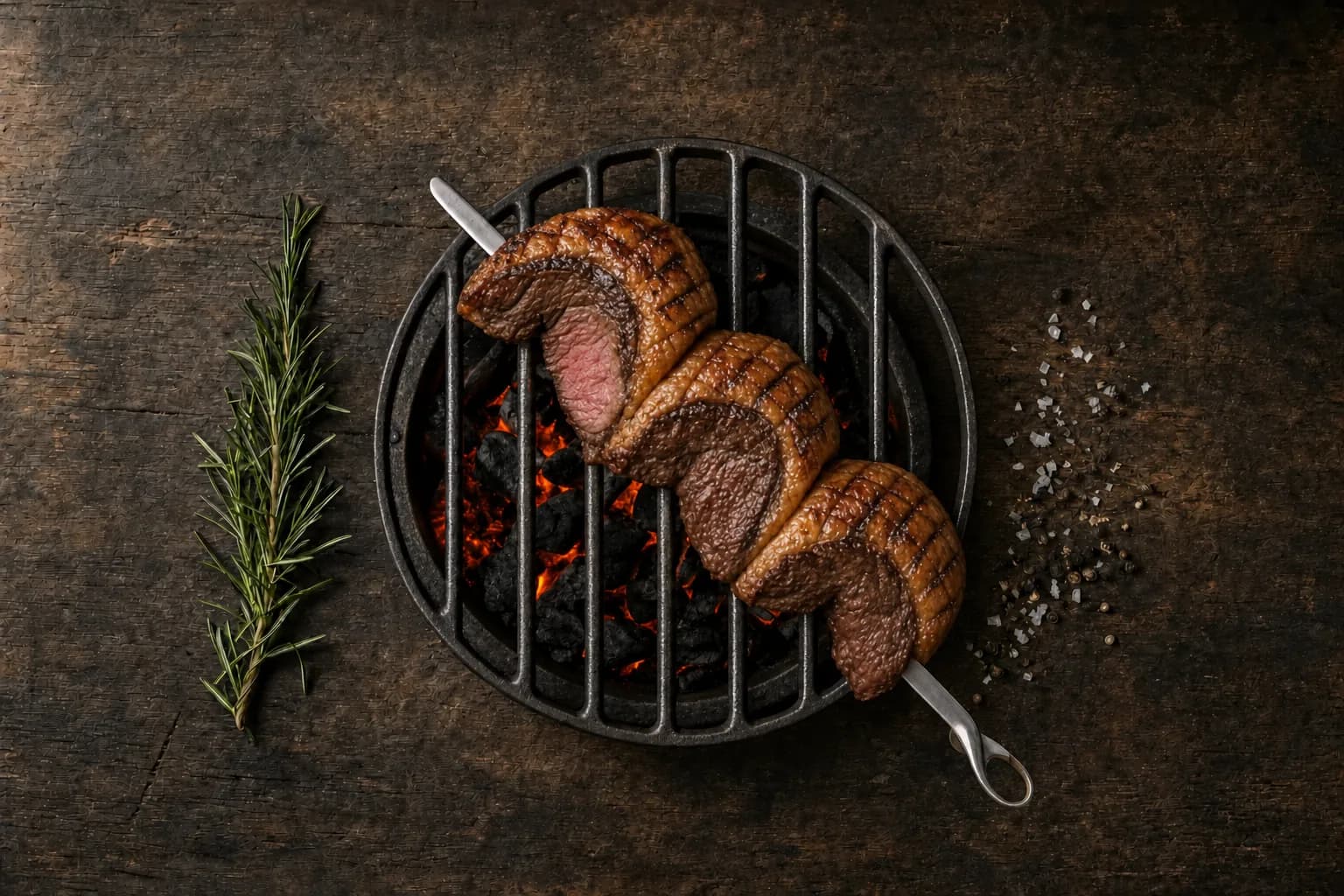 Huftdeckel, Picanha grilliert