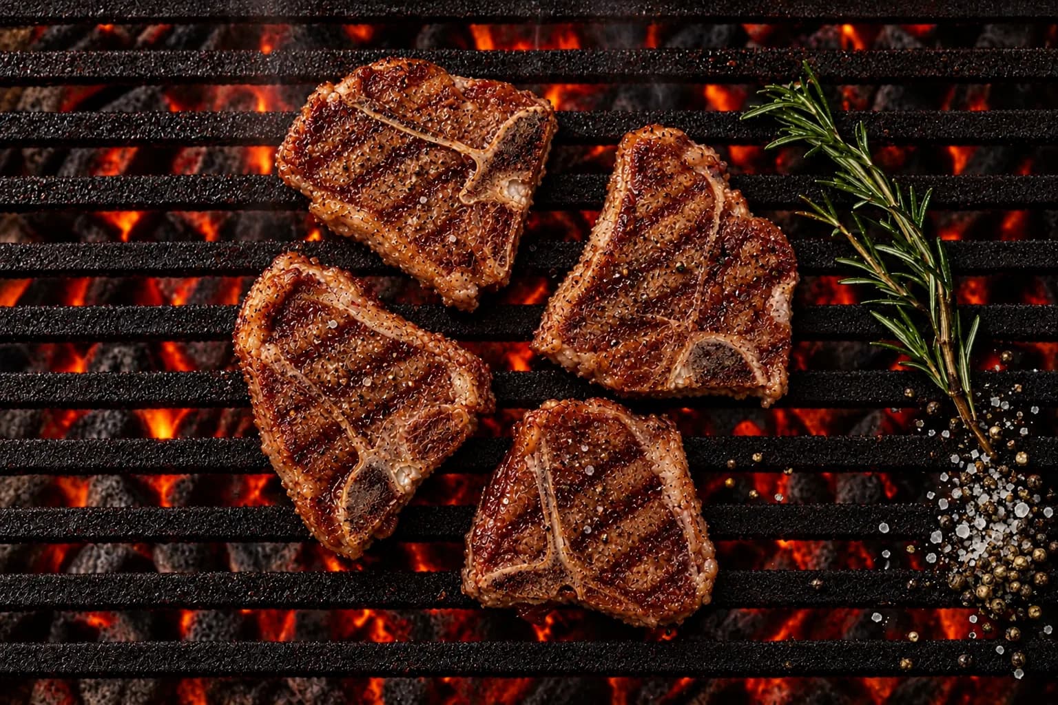 Lamm-T-Bone grilliert