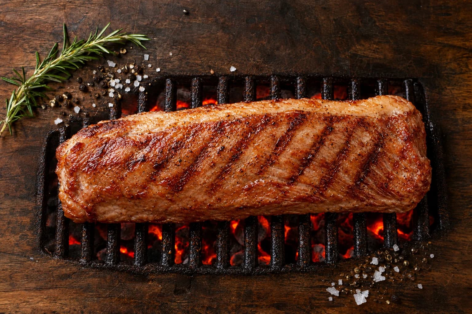 Lende gebraten