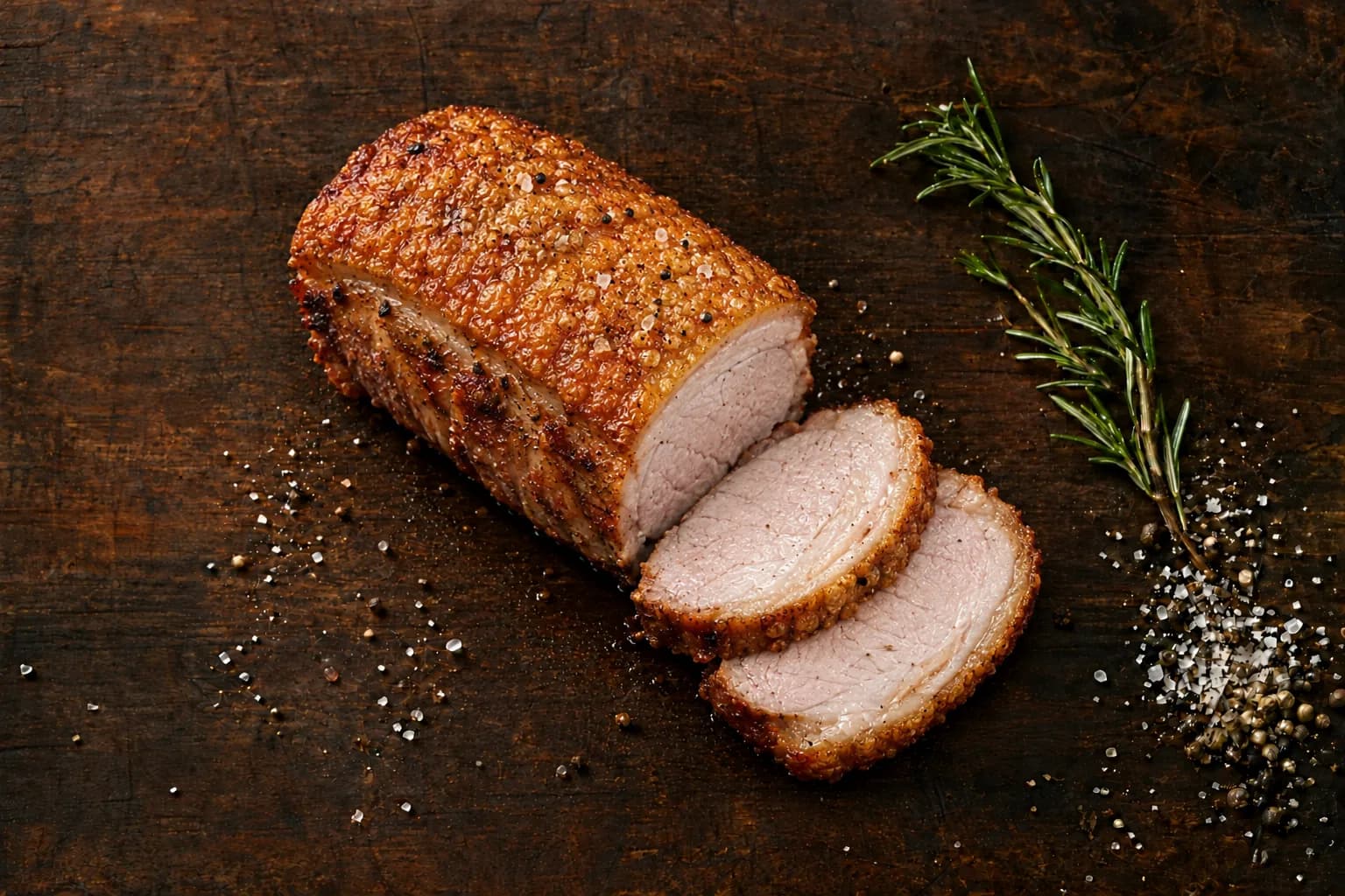 Nierstück am Knochen im ofen gebraten