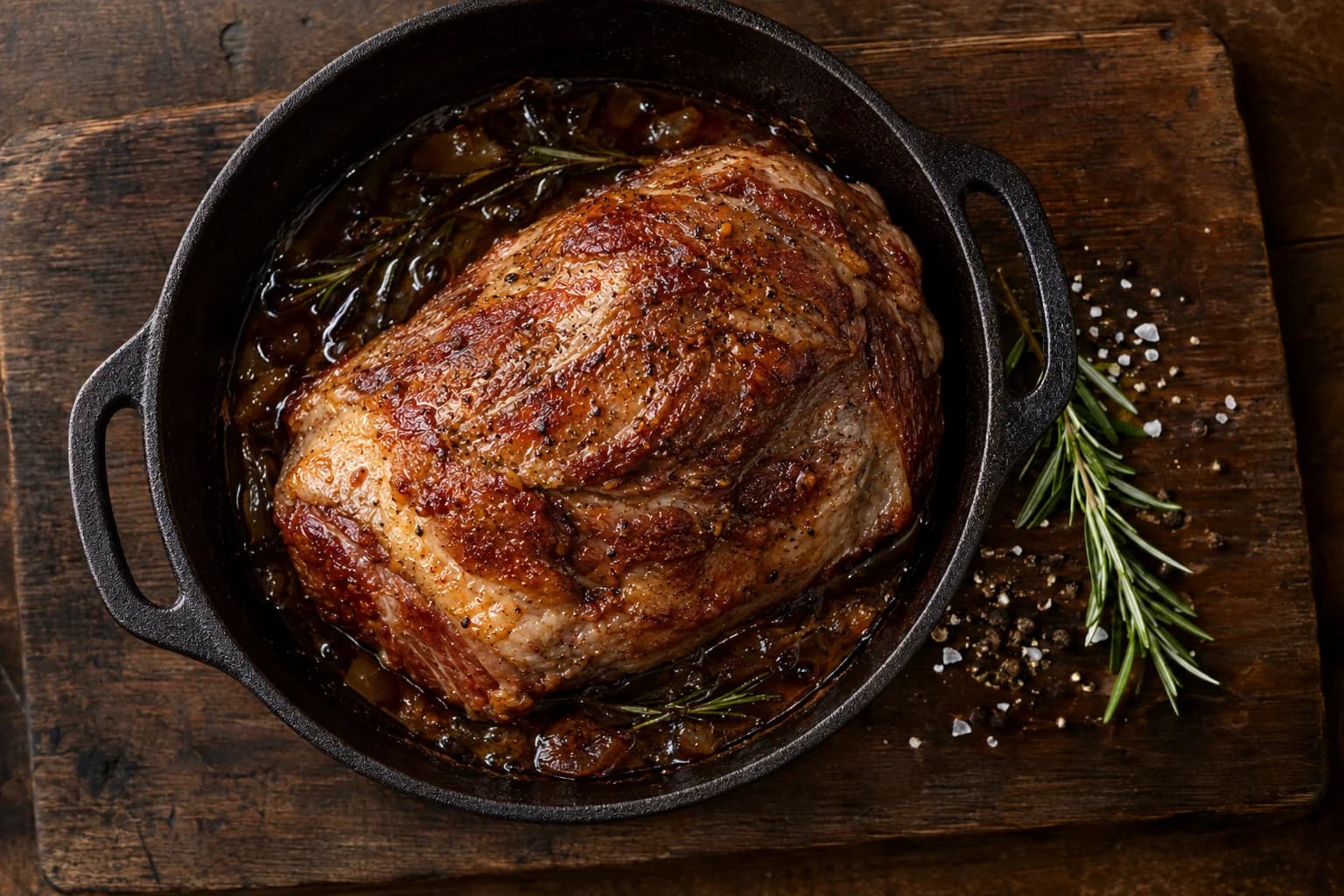 Schinken gebraten