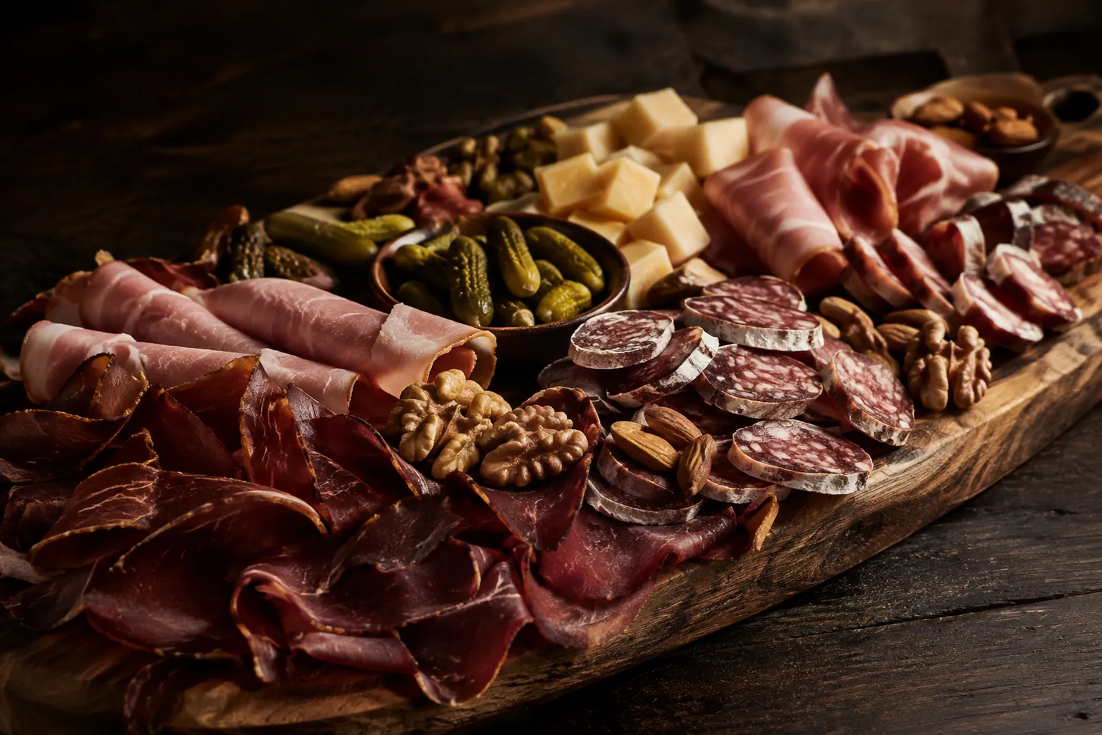 Apérohäppchen und Fingerfood mit Fleisch