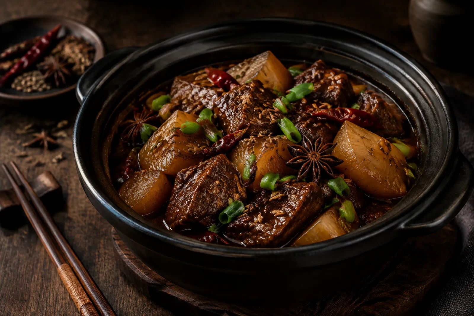 Asiatisches Rindsgulasch