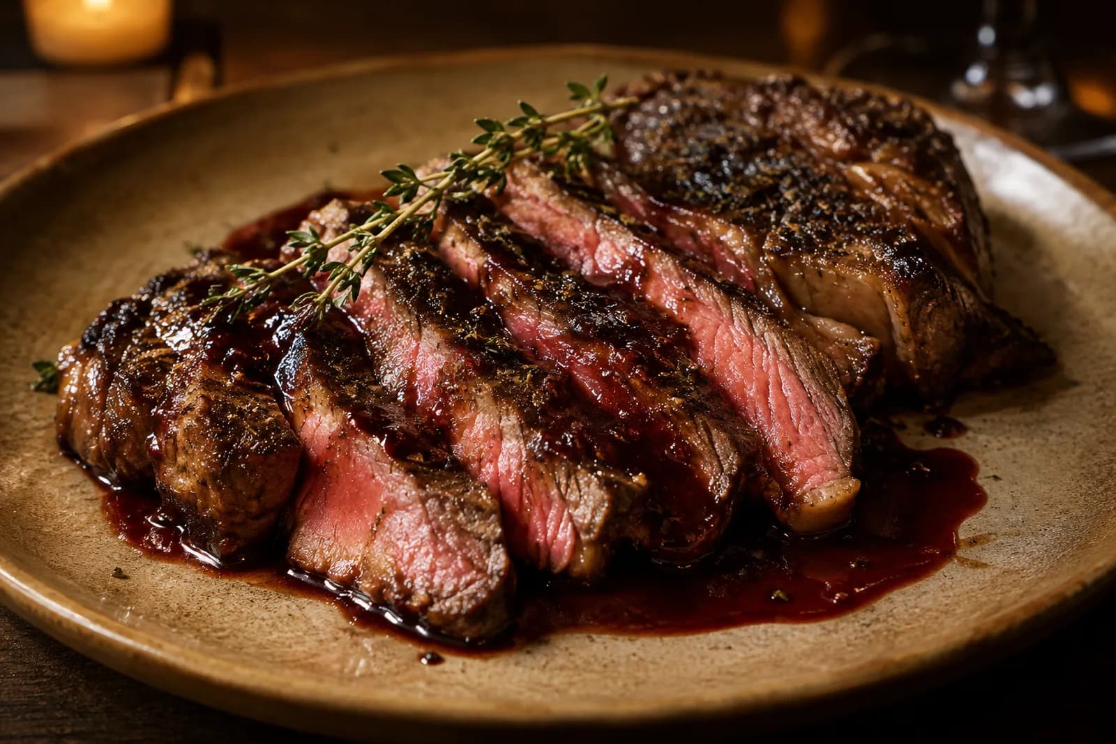 Entrecôte an Rotweinsauce