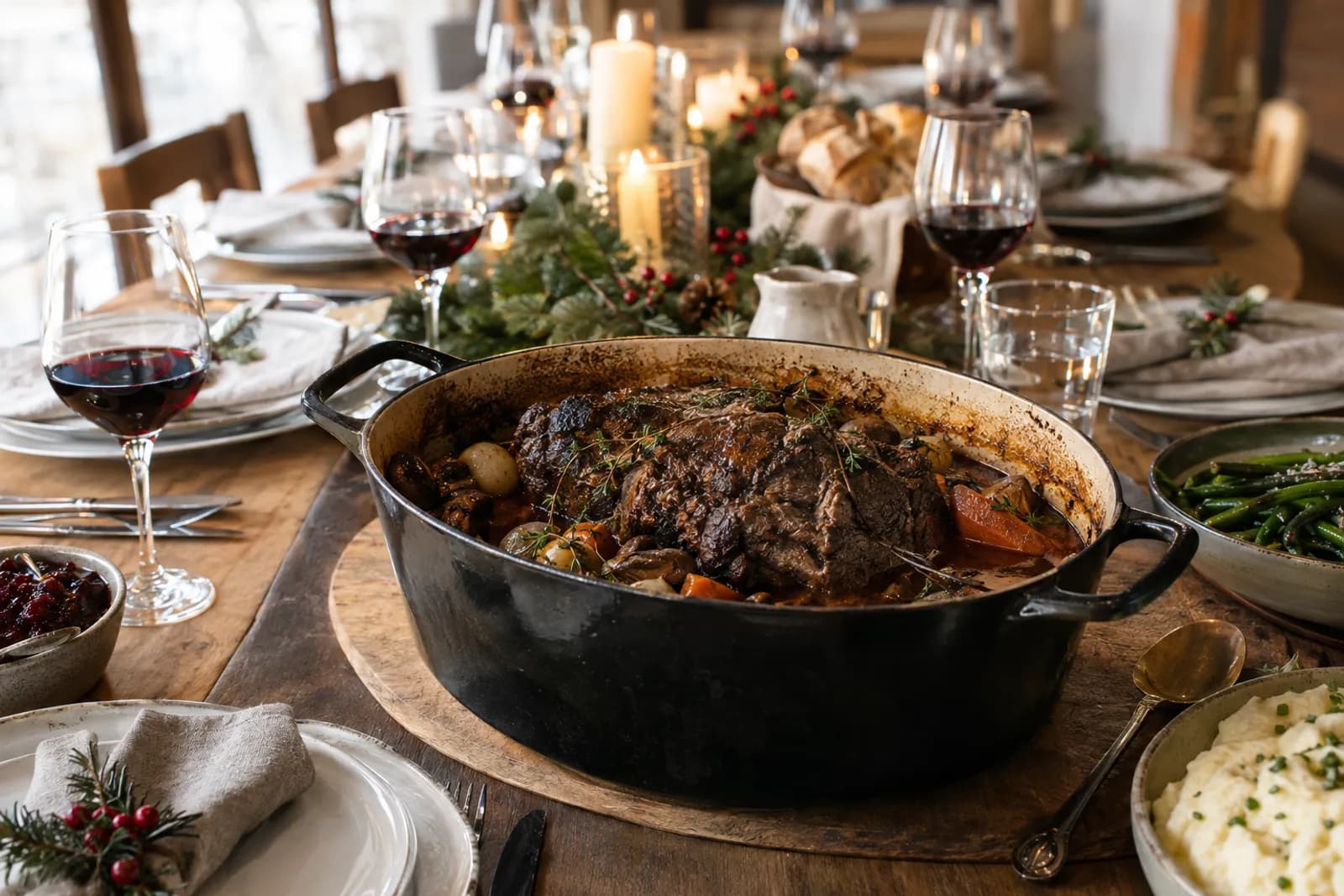 Festtagsbraten für viele Gäste