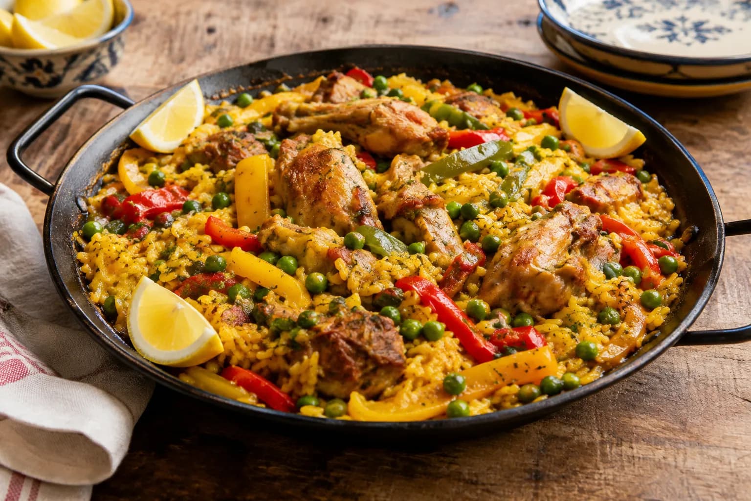 Kaninchen-Paella mit mediterranem Flair