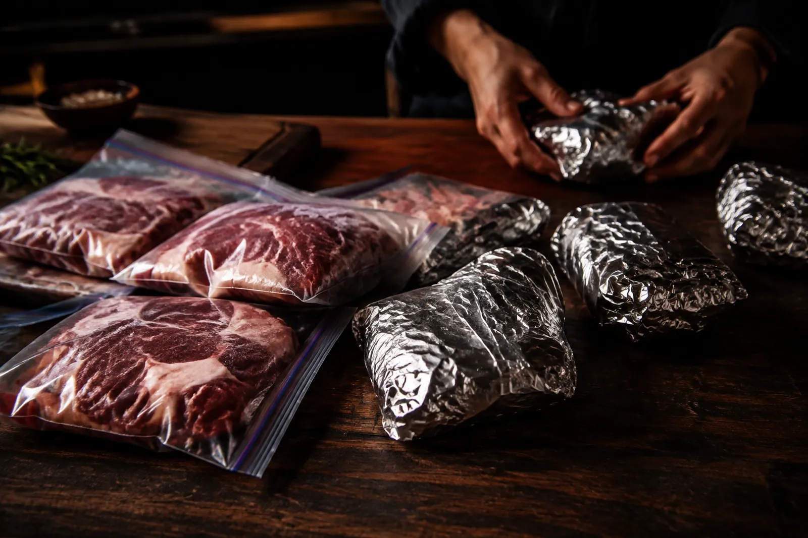 Fleisch portionieren und einfrieren