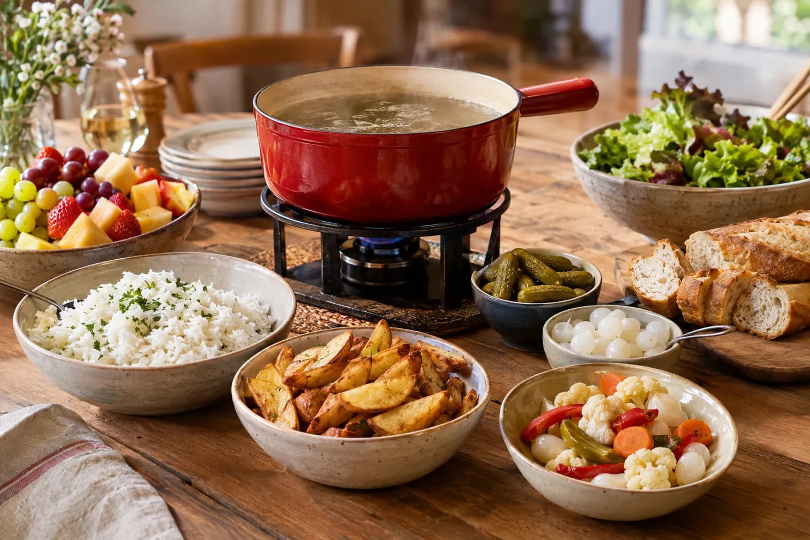 Fondue Bourguignonne Beilagen: 14 Ideen für Fleischfondue