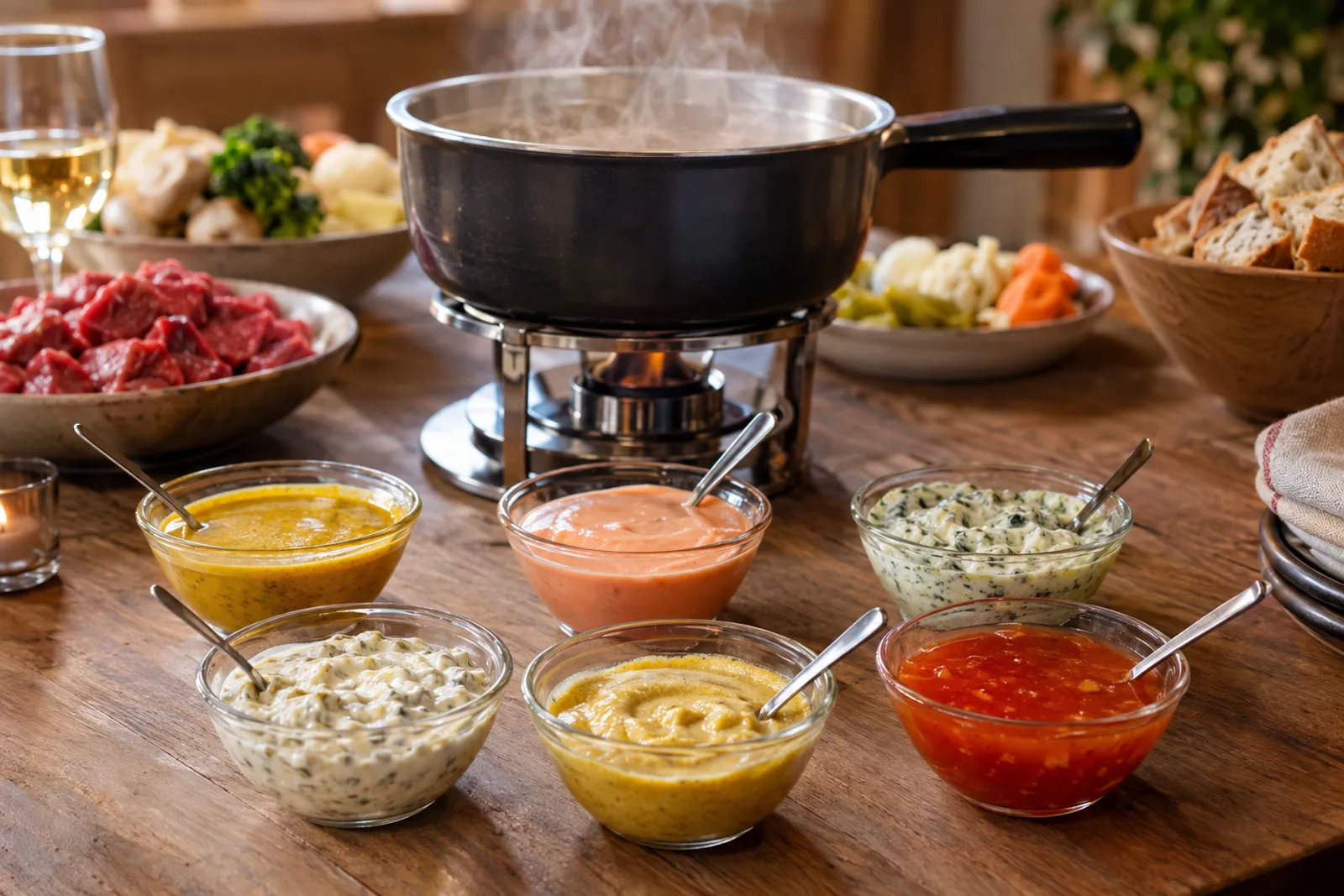 Fondue Chinoise Saucen