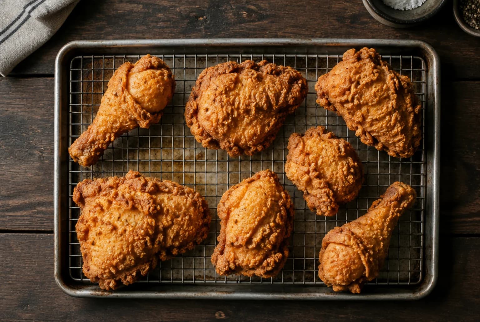 Southern Fried Chicken: Buttermilch-Huhn kross frittiert