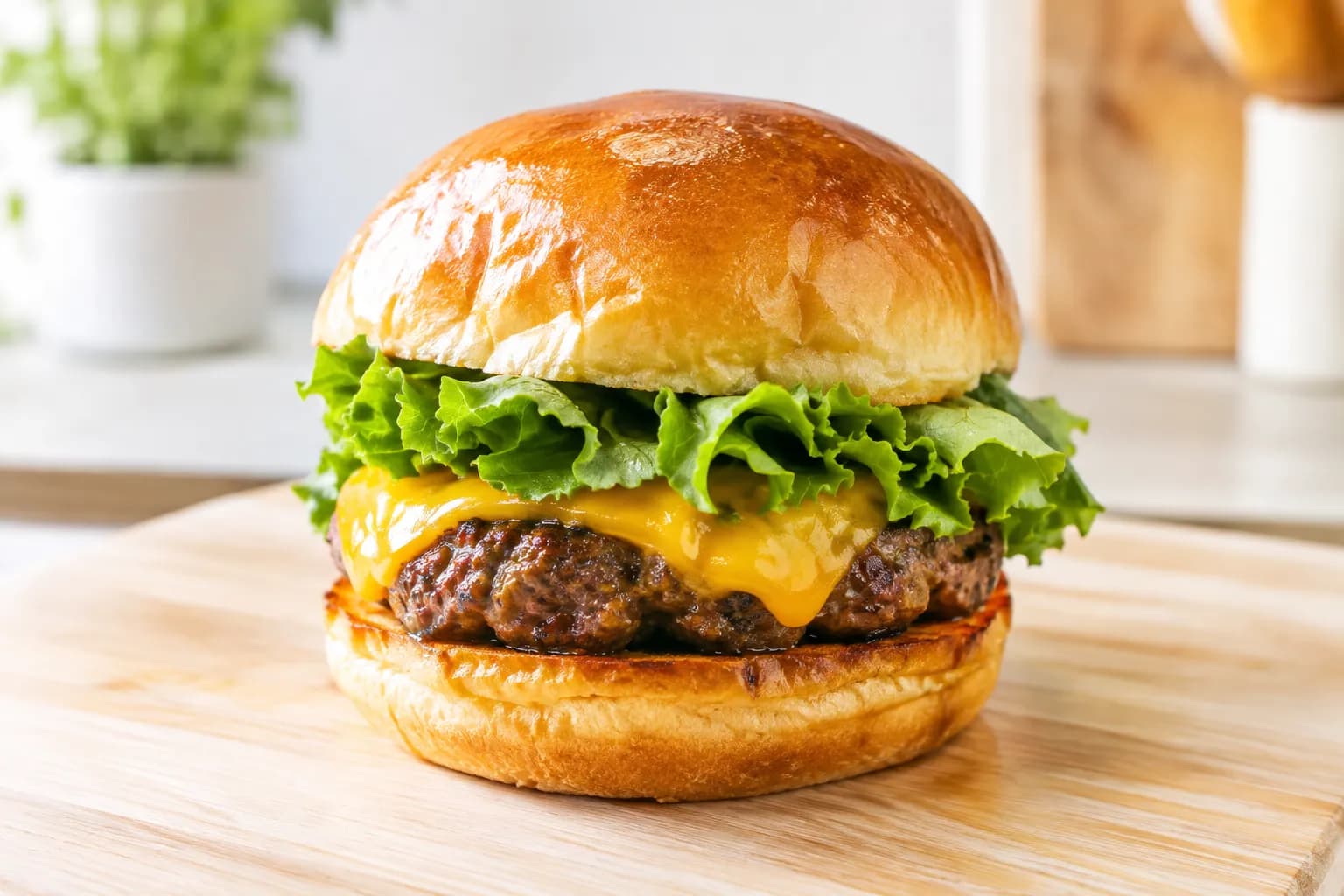 Hamburger-Pattie aus Rindshackfleisch