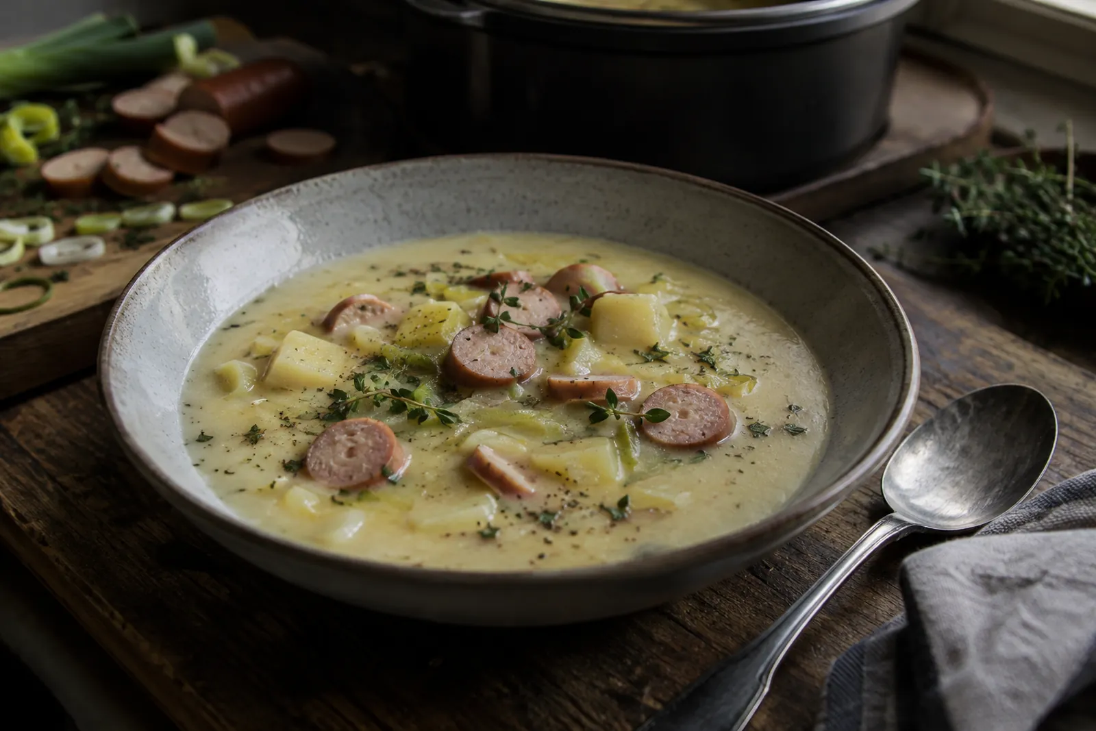Kartoffelsuppe mit Wienerli