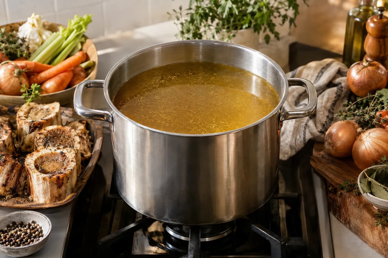 Knochenbrühe selber machen