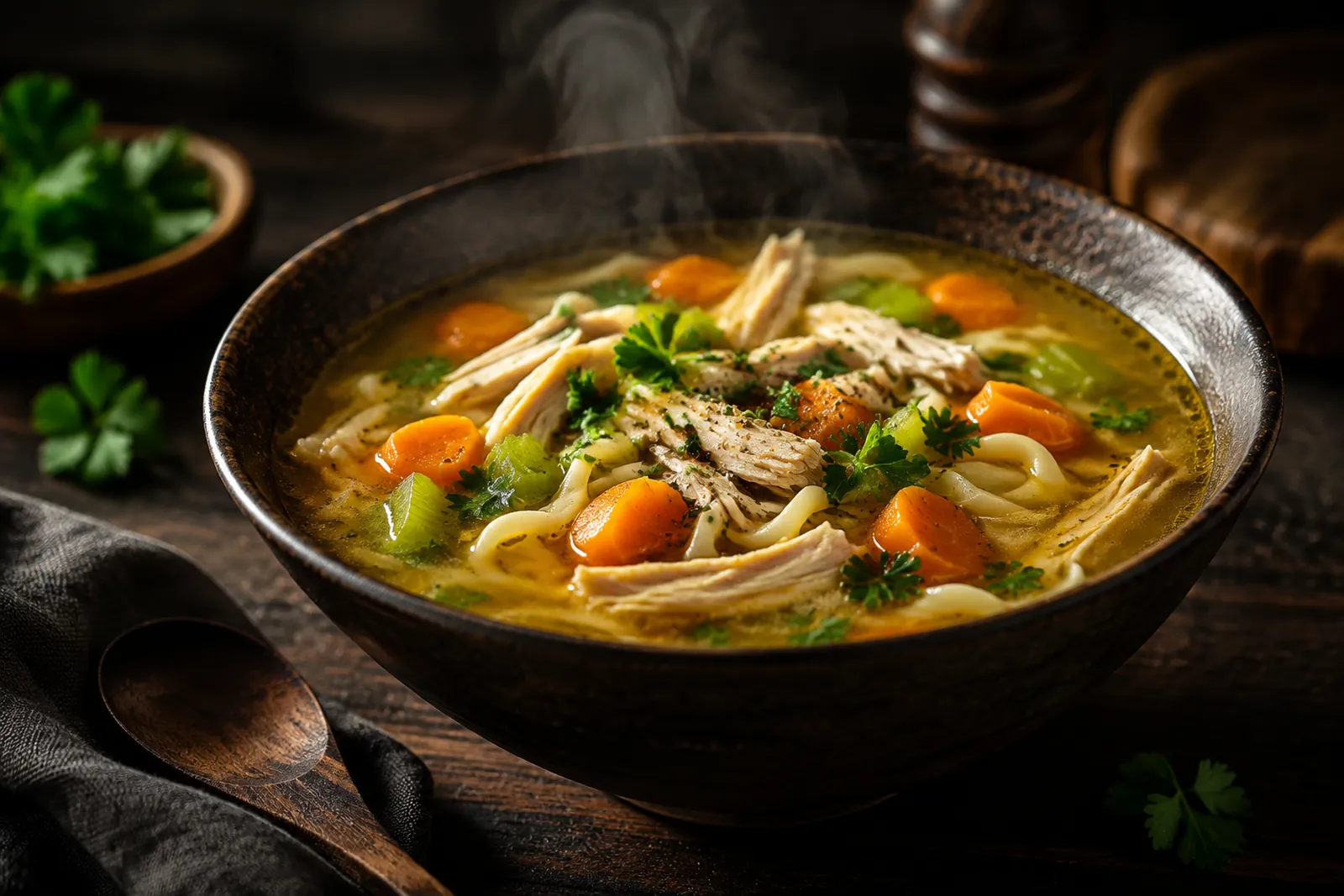 Kräftigende Hühnersuppe