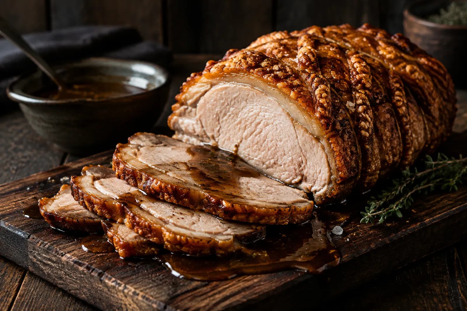 Krustenbraten von der Kalbsbrust