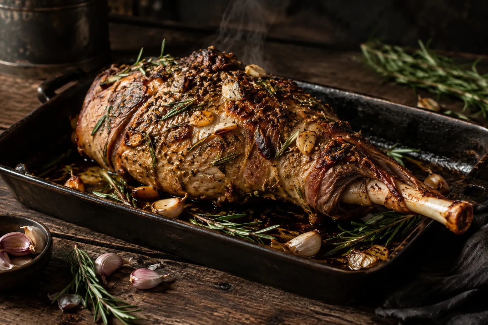 Lammgigot aus dem Ofen