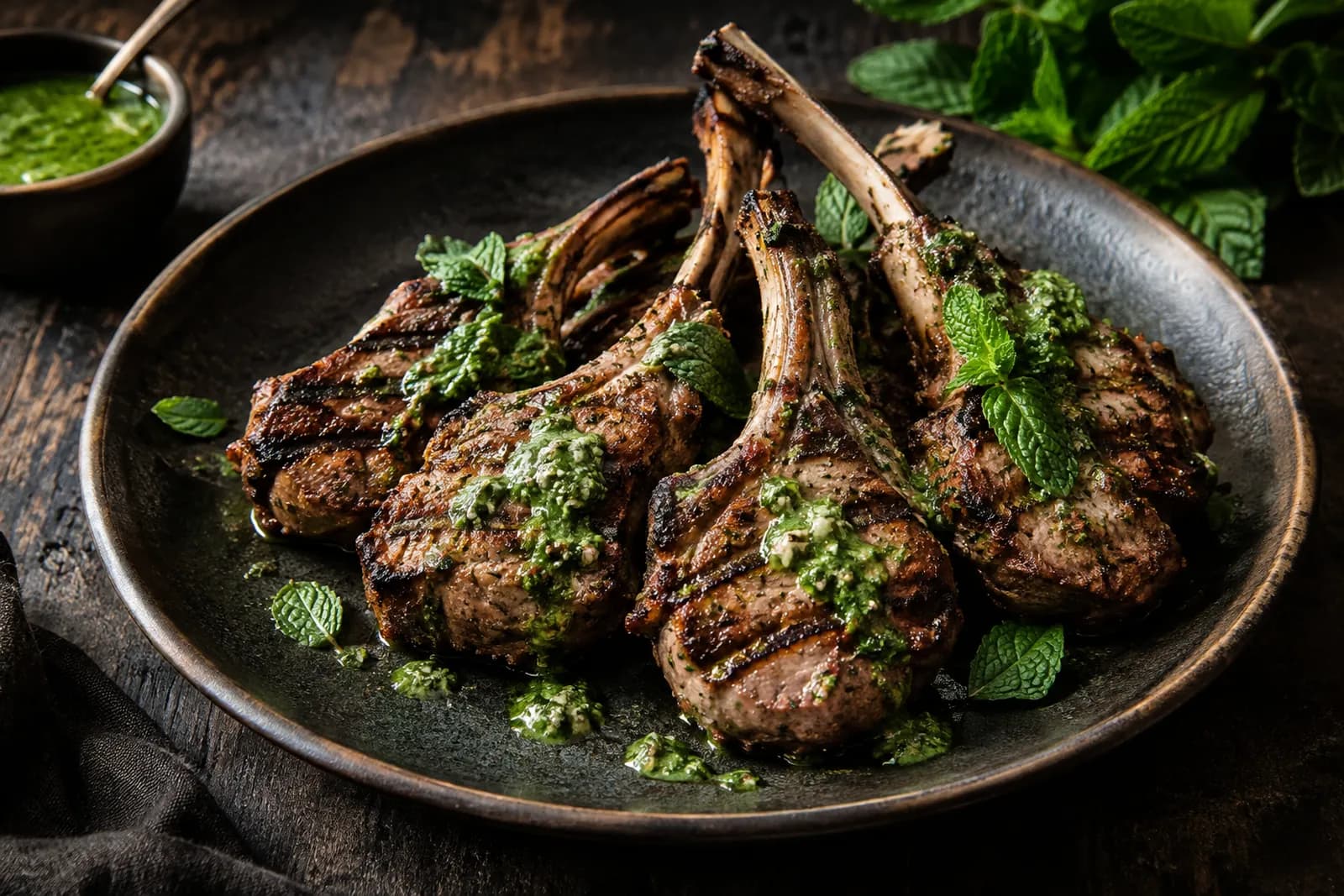 Lammkoteletts vom Grill