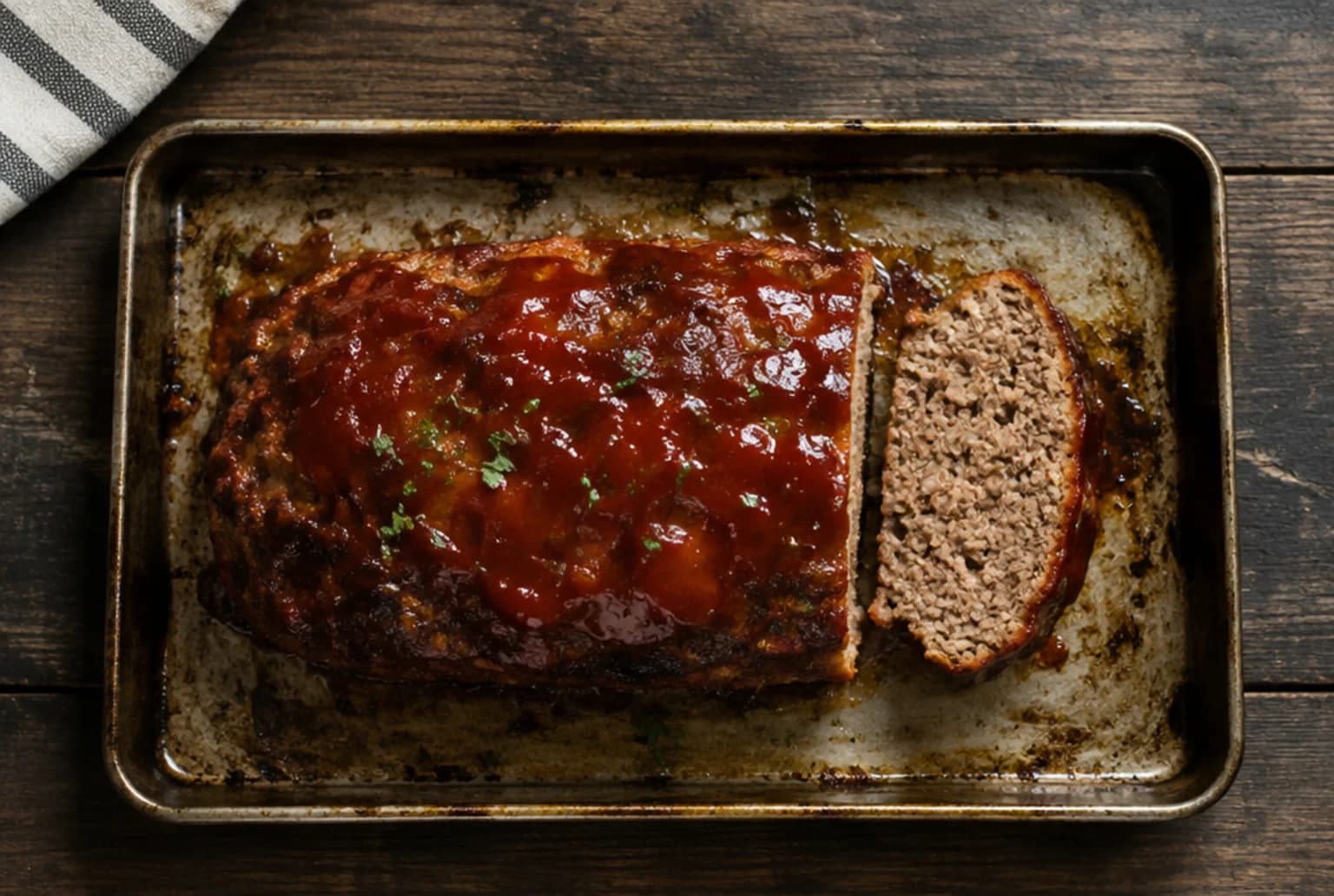 Meatloaf: amerikanischer Hackbraten mit Glasur