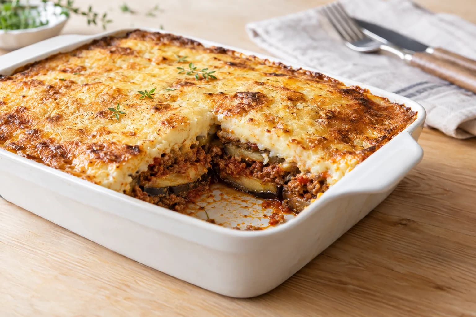 Moussaka mit Rindshackfleisch