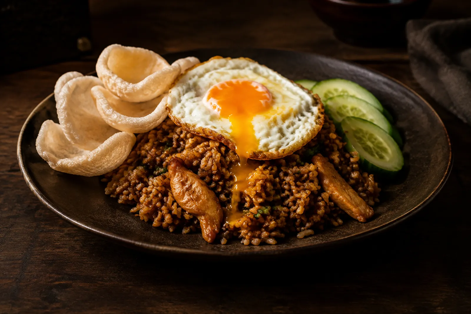 Nasi Goreng mit Poulet