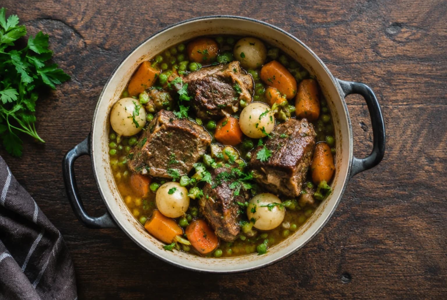 Navarin d'Agneau: französischer Frühlings-Lammtopf