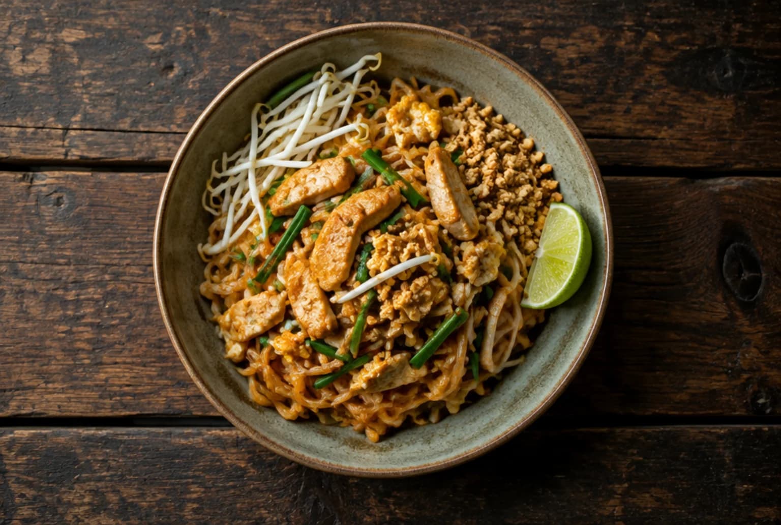 Pad Thai mit Poulet