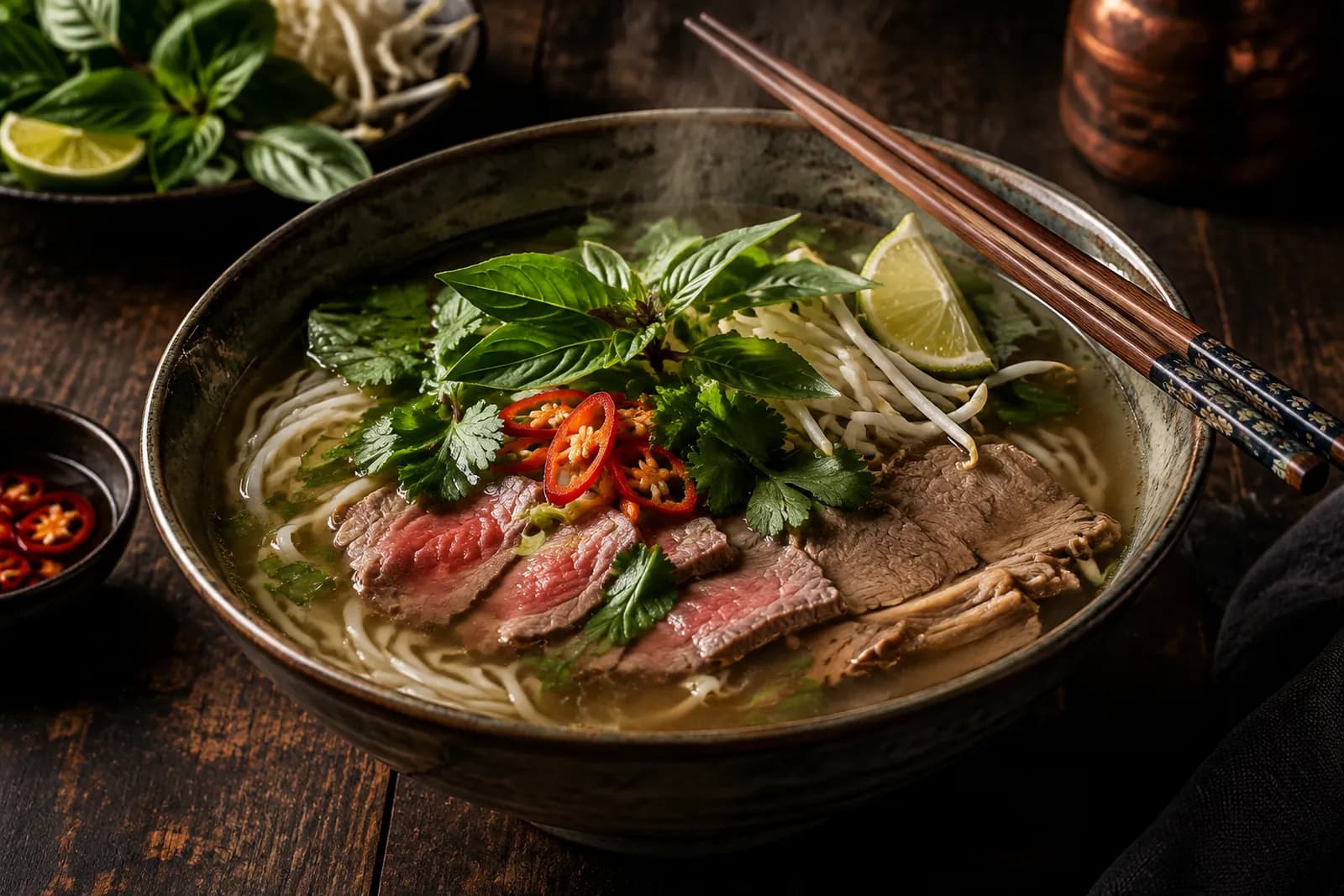 Pho Bo: vietnamesische Nudelsuppe