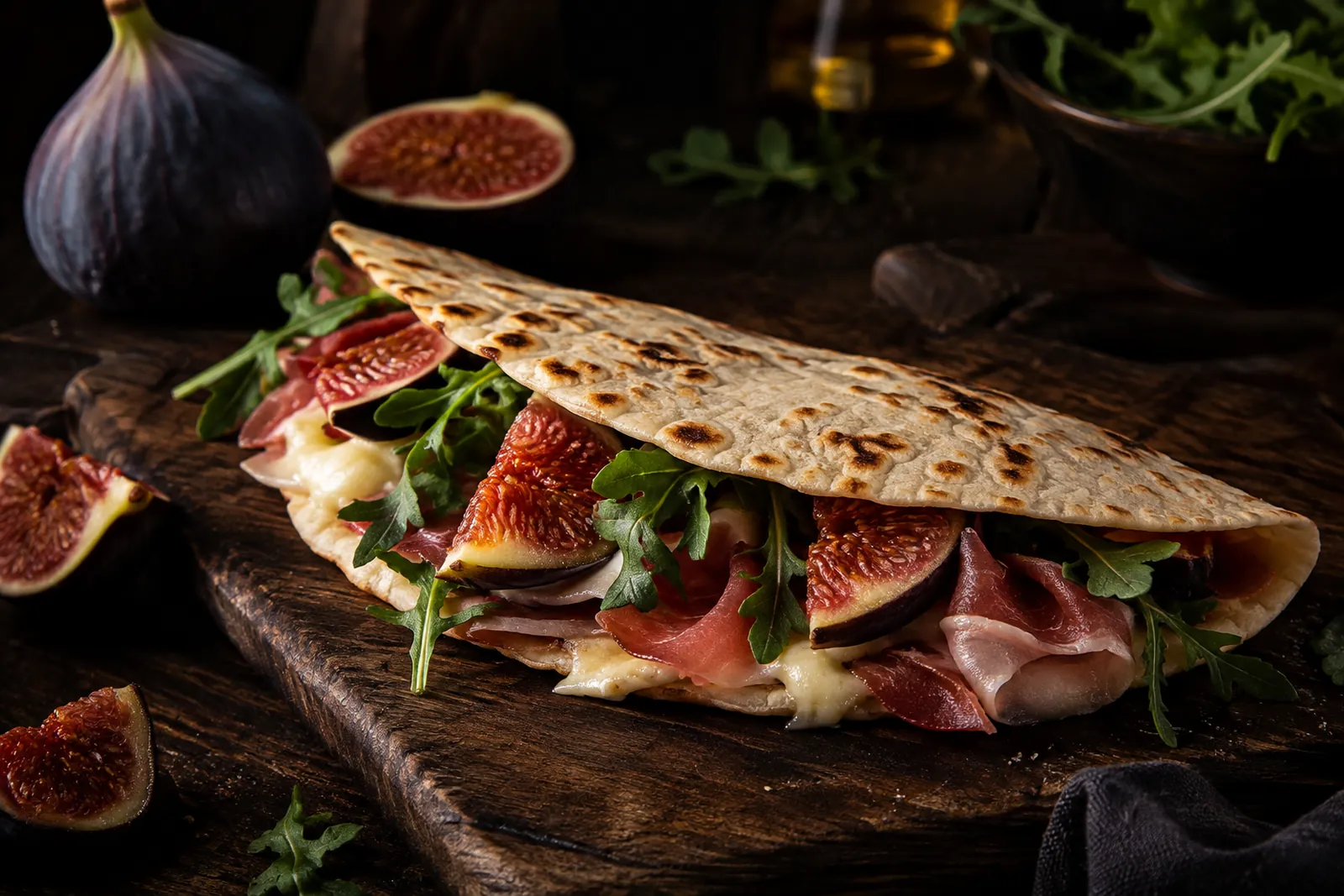 Piadina mit Rohschinken