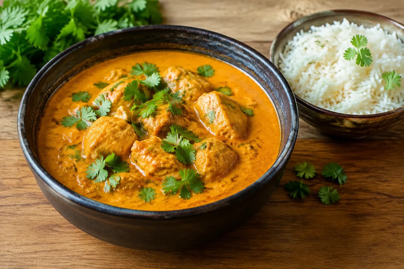 Poulet Curry mit Kokosmilch
