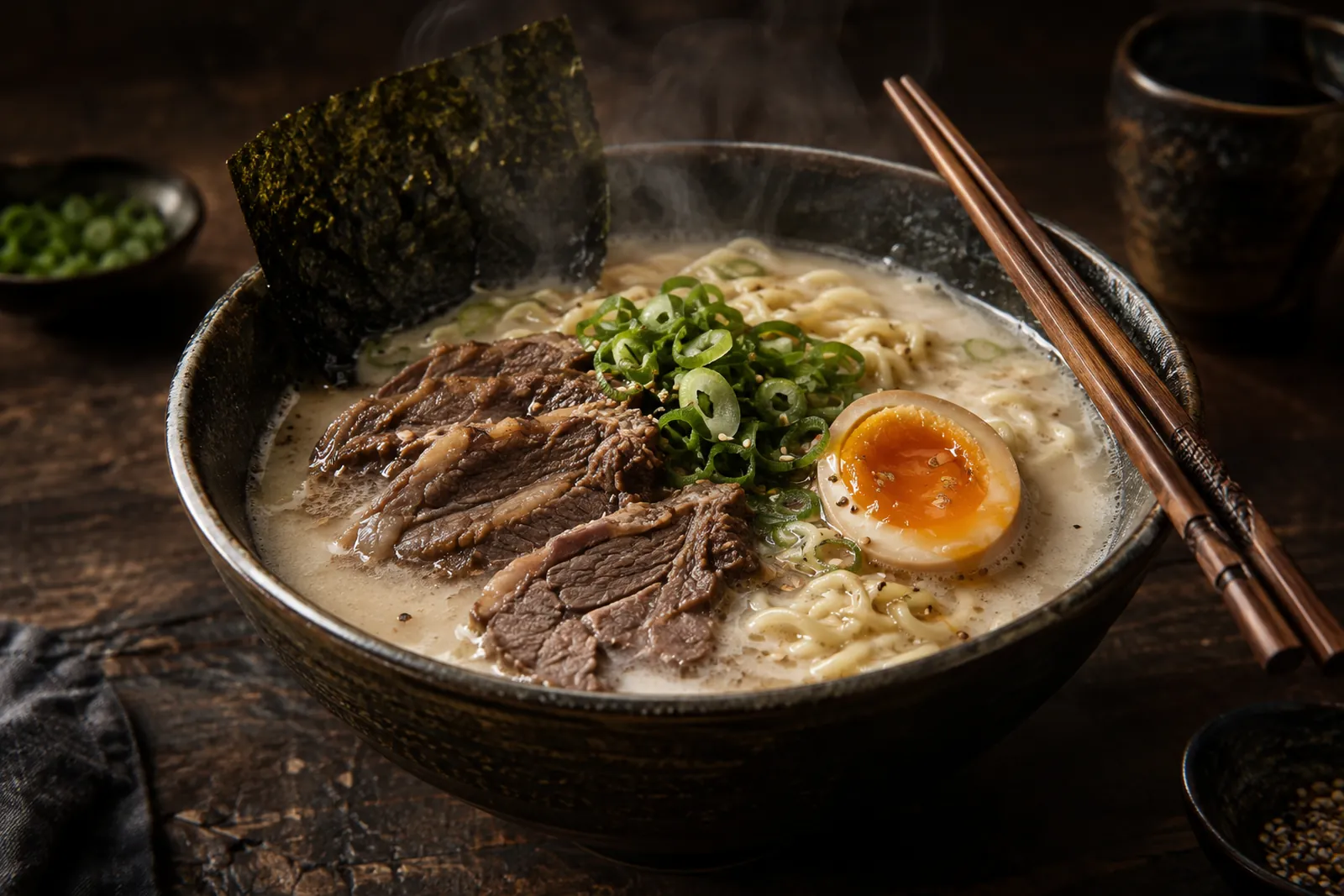 Ramen mit trüber Brühe (Paitan)