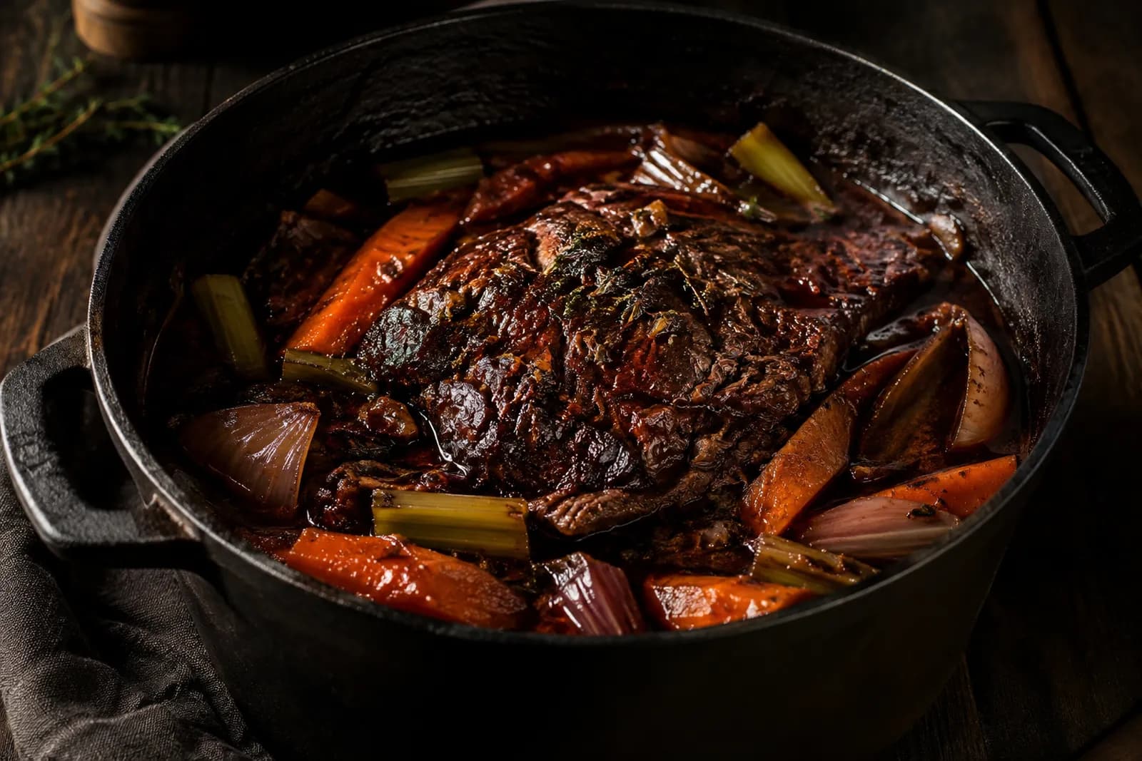 Rindsbraten richtig schmoren