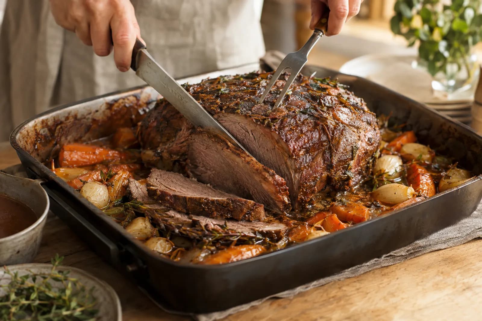 Rindsschulterbraten im Ofen: Kerntemperatur und Rezept
