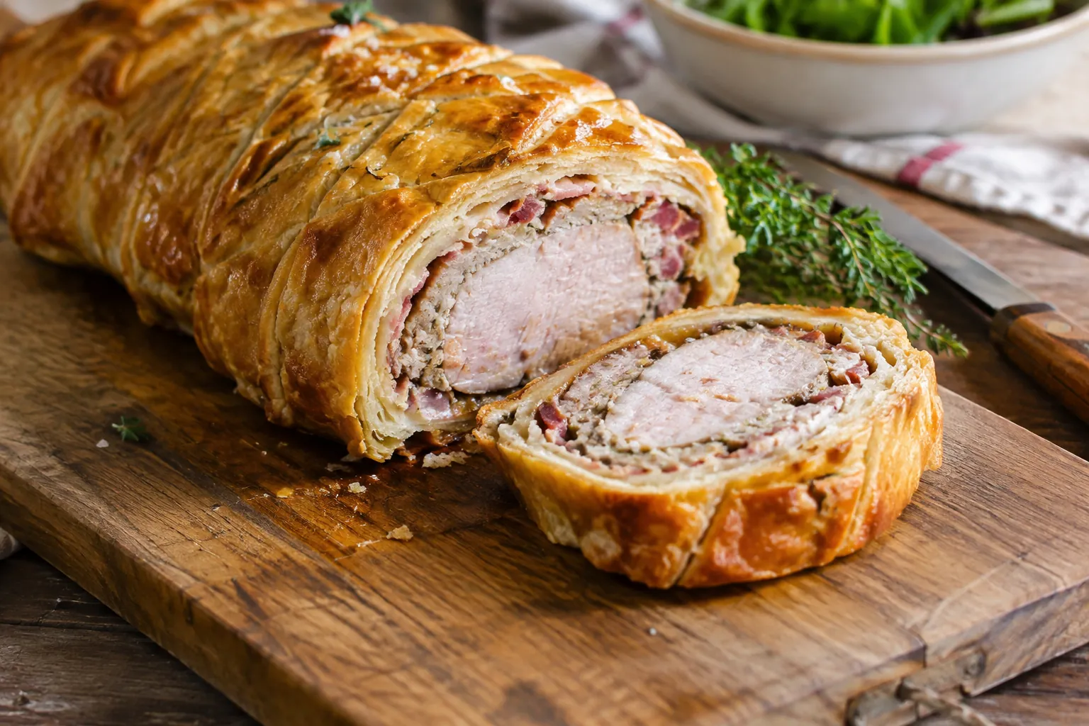 Schweinsfilet im Teig