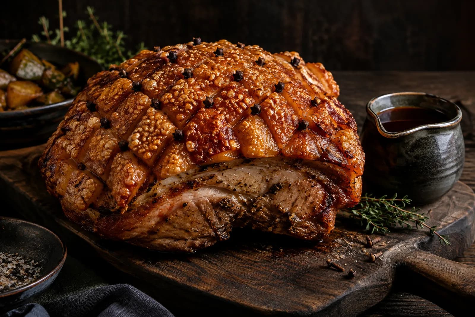 Schweinskrustenbraten mit Nelken