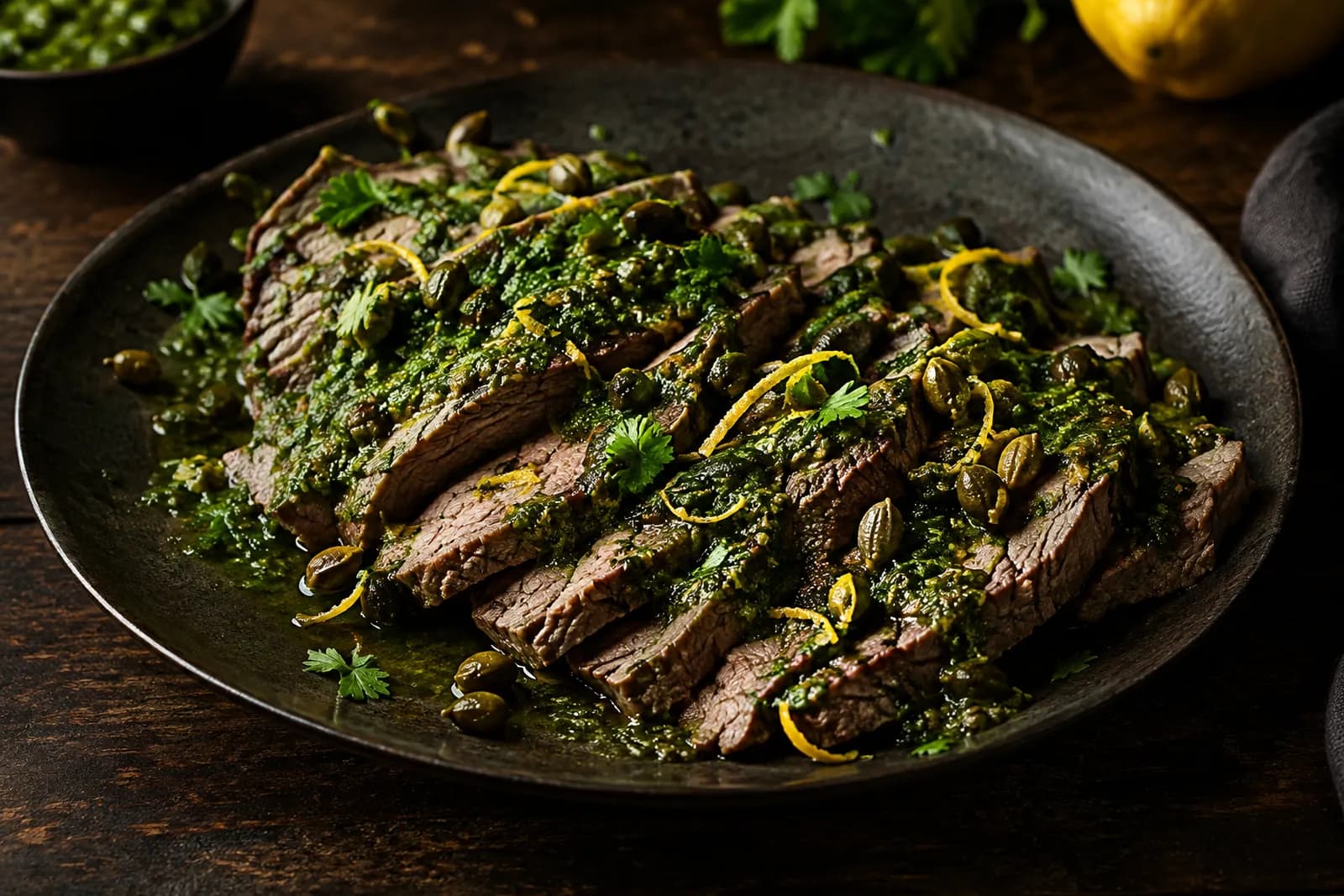 Siedfleisch mit Peterli-Pesto