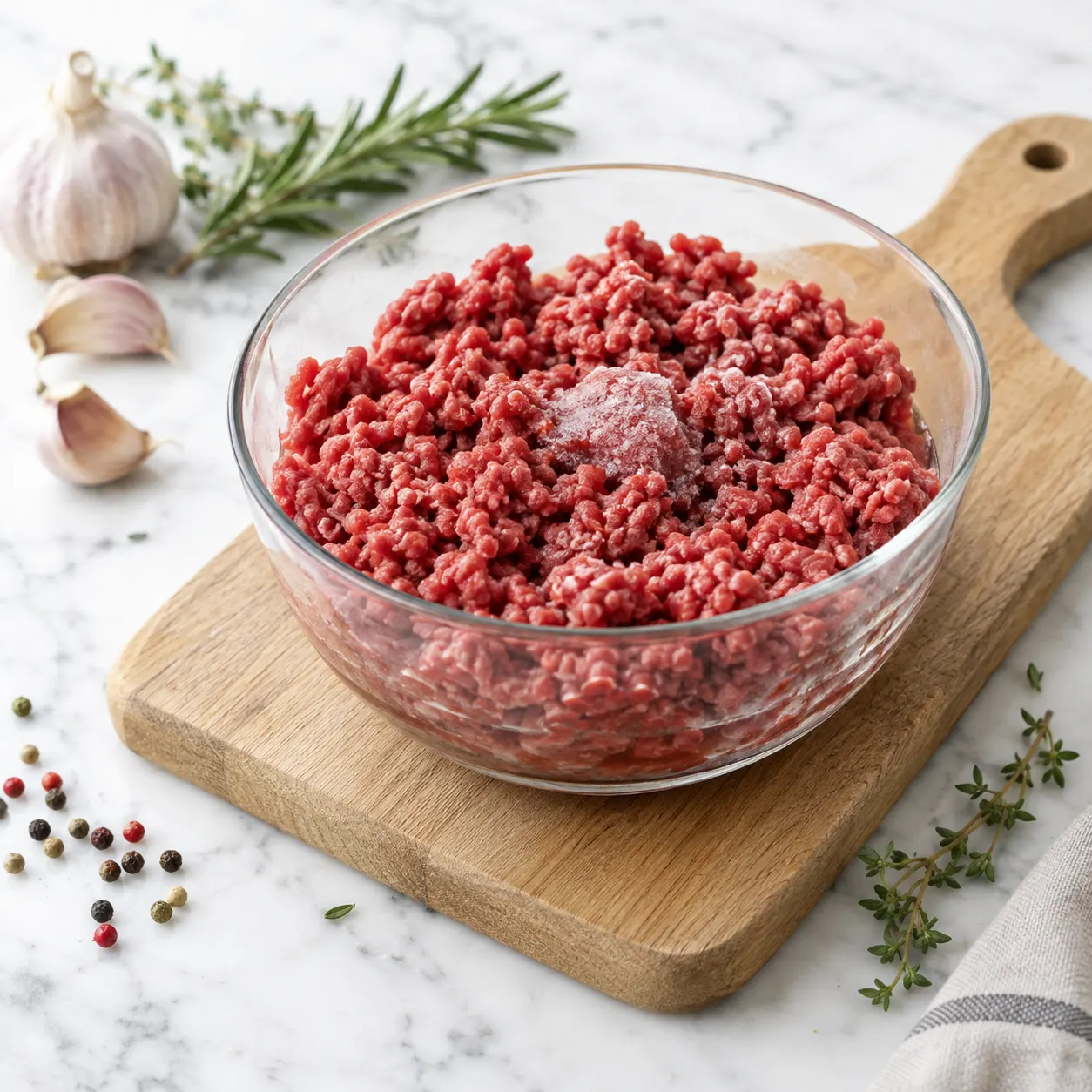 Hackfleisch auftauen