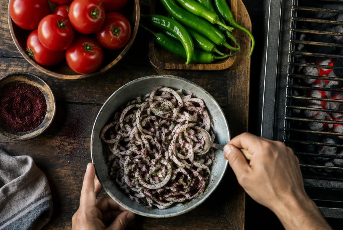 Grill und Beilagen vorbereiten
