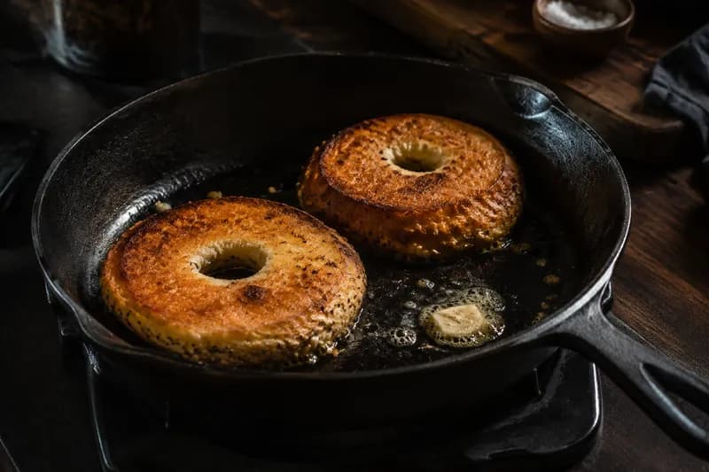 Bagels rösten