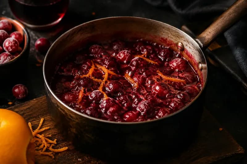 Preiselbeersauce kochen