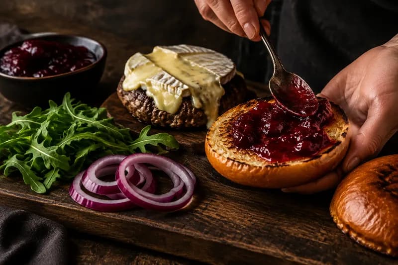 Burger zusammenbauen