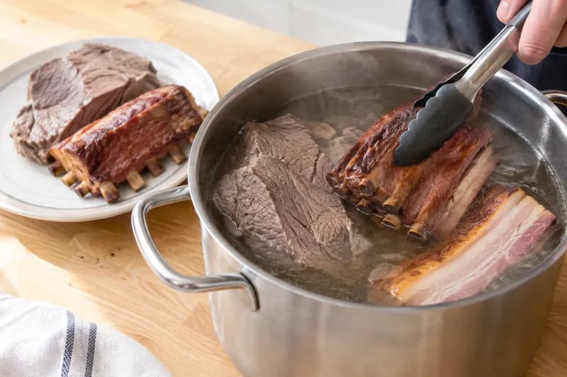 Fleisch erwärmen