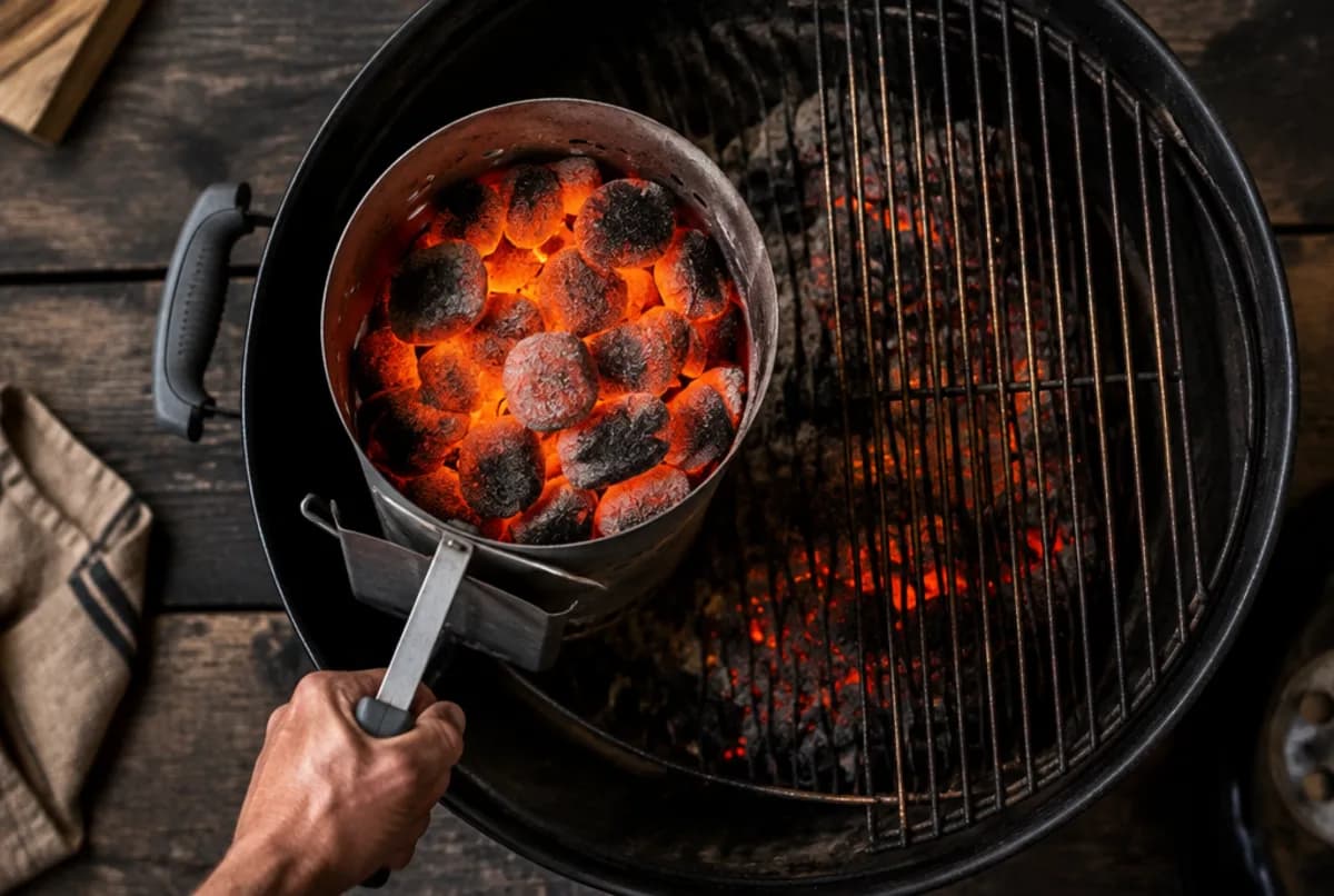 Grill auf 300 bis 350 °C heizen