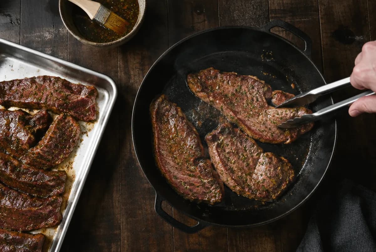 Fleisch anbraten