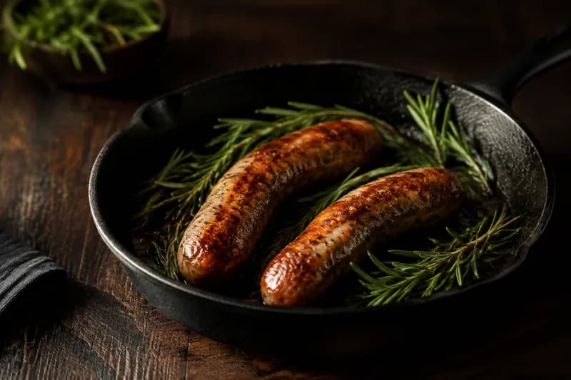 Würste langsam braten