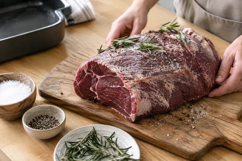 Braten würzen