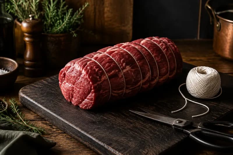 Braten formen und Garn abmessen