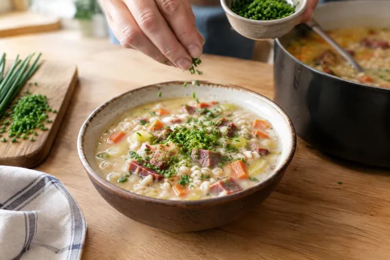 Suppe vollenden