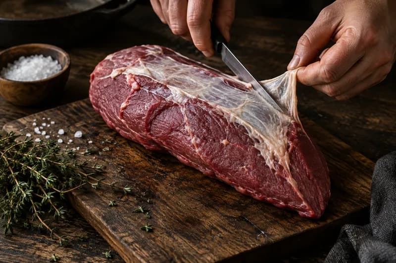 Stück temperieren und prüfen