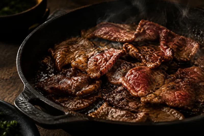 Fleisch scharf anbraten