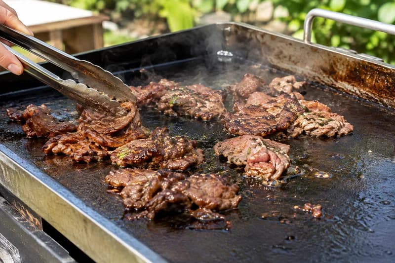 In kleinen Portionen grillieren